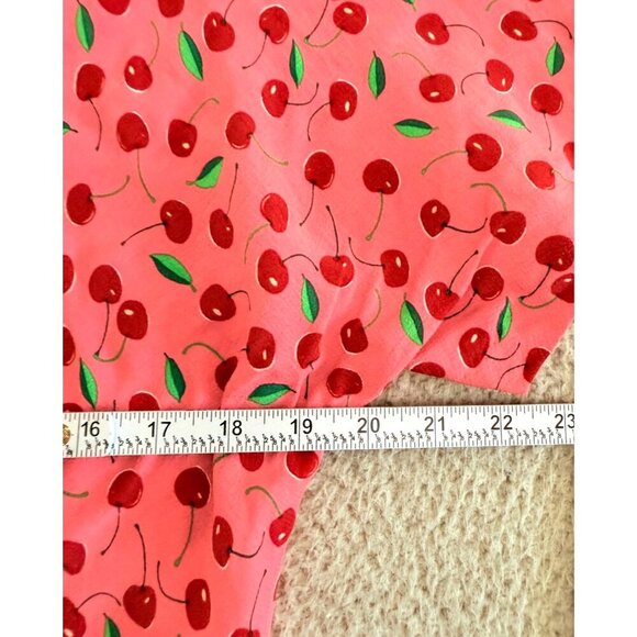 Zara Pink Cherry Dress Cherries All Over Print Retro Pinup - Picture 10 of 16